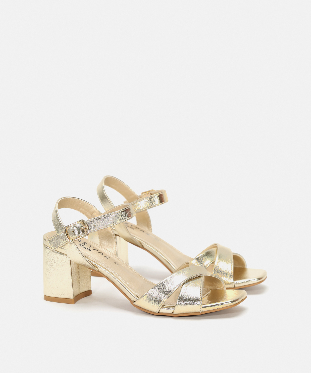 Sandálias salto tira cruzada image number null